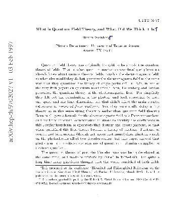 خرید و دانلود نسخه کامل کتاب What is Quantum Field Theory, and What Did We Think It Is